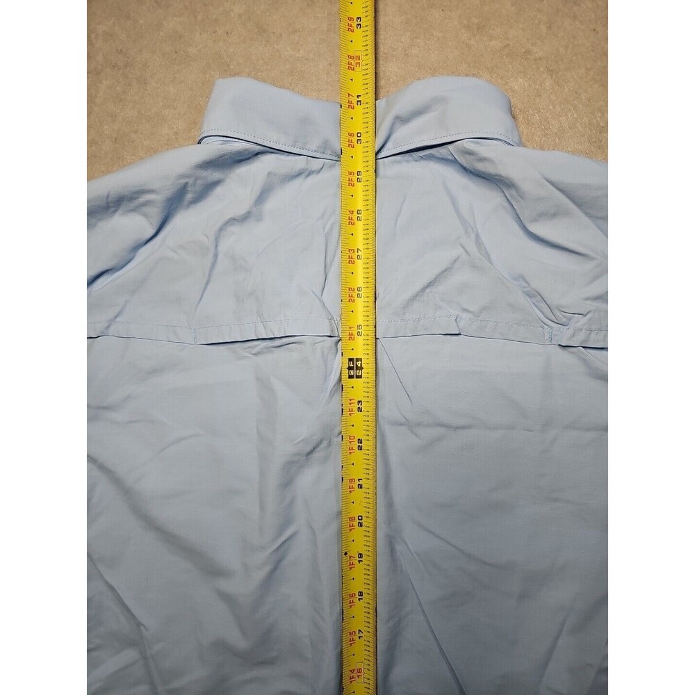 Alaskan Hardgear AKHG Crooked River Short Sleeve Button Up Shirt Blue Men’s L - Picture 8 of 8